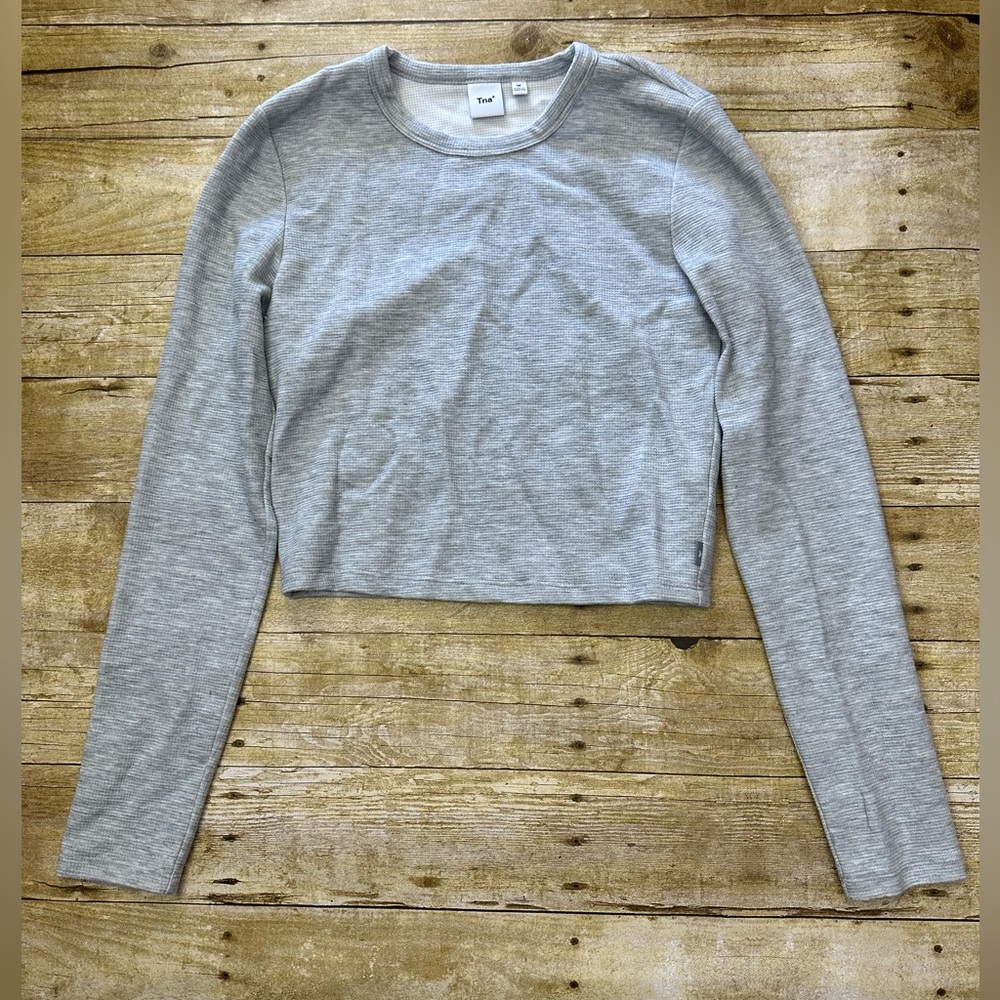 TNA Gray Crew Neck Sweater